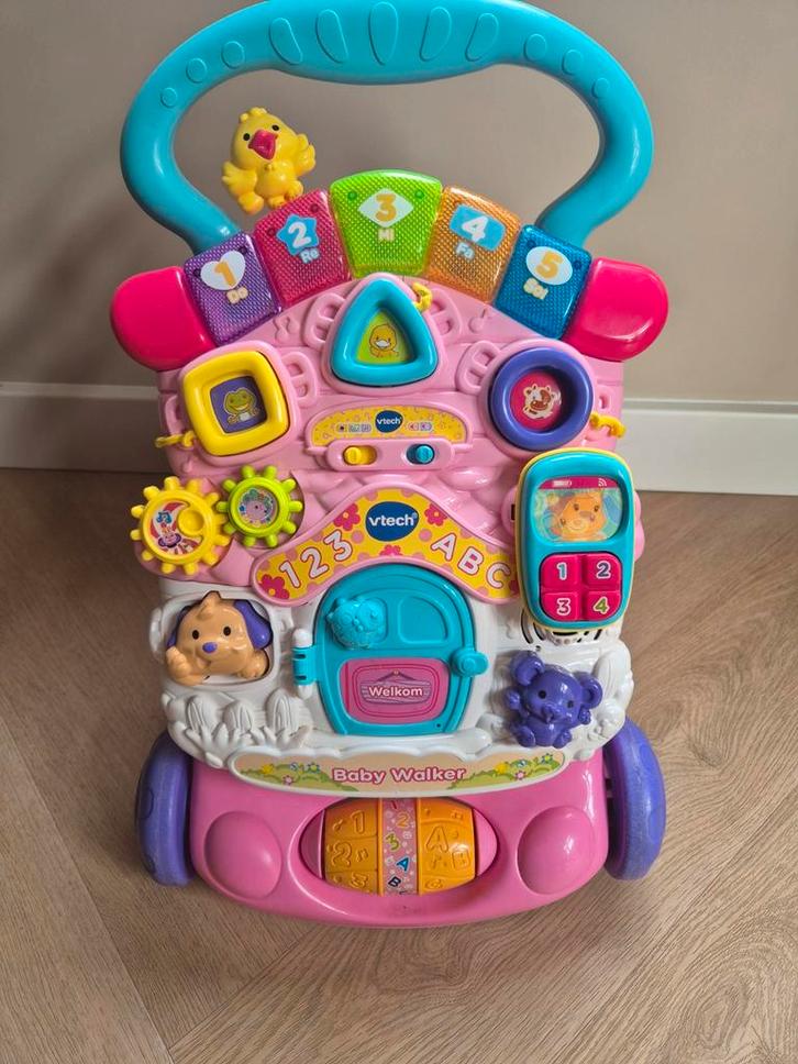 VTech 2 in 1 Baby Walker - Loopwagen Baby - Educatief, Kinderen en Baby's, Speelgoed | Vtech, Zo goed als nieuw, 6 maanden tot 2 jaar