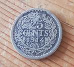 Nederland 25 cent 1914 (lot 6), Zilver, 25 cent, Ophalen of Verzenden, Koningin Wilhelmina