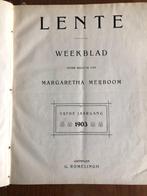 1903 Lente. Weekblad Redactie Margaretha Meijboom. Groningen, Antiek en Kunst, Antiek | Boeken en Bijbels, Ophalen of Verzenden
