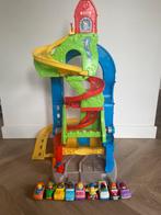 Fisherprice | Sta en zit racebaan (2 in 1) + 9 voertuigen, Ophalen, Zo goed als nieuw