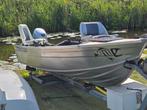 Aluminium visboot fyran 13 ft, Watersport en Boten, Vis- en Consoleboten, Ophalen, 10 tot 30 pk, Gebruikt, Aluminium