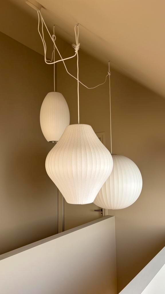 HAY Nelson Bubble lampen set, Huis en Inrichting, Lampen | Hanglampen, Zo goed als nieuw, 50 tot 75 cm, Kunststof, Metaal, Ophalen