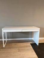 Modern wit bureau met lades, Ophalen of Verzenden, Zo goed als nieuw, Bureau