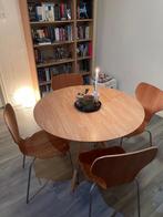 Ronde tafel met stoelen, Ophalen, Gebruikt, Rond, Vier personen
