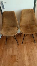 2 Gestoffeerde Keukenstoelen, Ophalen of Verzenden, Gebruikt, Twee