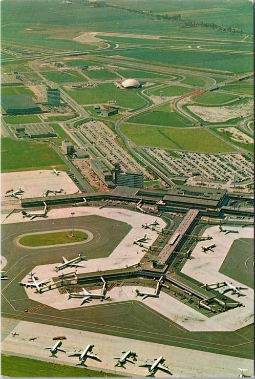 Schiphol Amsterdam - 11 ansichtkaarten, Verzamelen, Ansichtkaarten | Nederland, Ongelopen, Noord-Holland, 1960 tot 1980, Verzenden