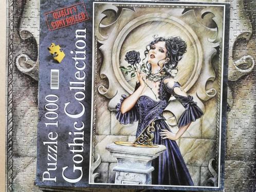 Puzzel 1000 stukjes: Black Rose, Hobby en Vrije tijd, Denksport en Puzzels, Gebruikt, Legpuzzel, 500 t/m 1500 stukjes, Ophalen of Verzenden