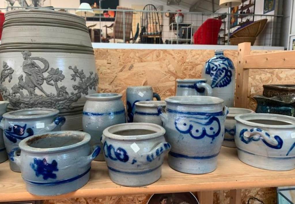 Diverse mooie vintage Keulse potten goot en kleine, Antiek en Kunst, Antiek | Keramiek en Aardewerk, Ophalen of Verzenden