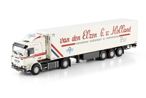 WSI SCANIA 3 SERIES 4X2 REEFER TRAILER 3 AXLE  V D ELZEN, Hobby en Vrije tijd, Modelauto's | 1:50, Nieuw, Bus of Vrachtwagen, Wsi