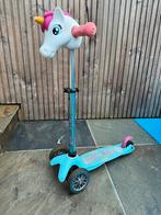Mini Micro step blauw/roze met eenhoorn Scootaheadz, Ophalen, Gebruikt, Gewone step, Micro