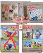Woezel en pip raamstickers, memory en puzzels, Ophalen of Verzenden