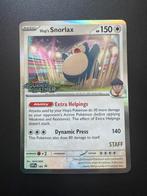 Hop's Snorlax (SVP 184) Staff Promo - Near Mint, Ophalen of Verzenden, Zo goed als nieuw, Losse kaart, Foil