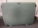 Hardcase groene koffer met 2 wielen, Ophalen, Gebruikt, 50 tot 60 cm, Hard kunststof