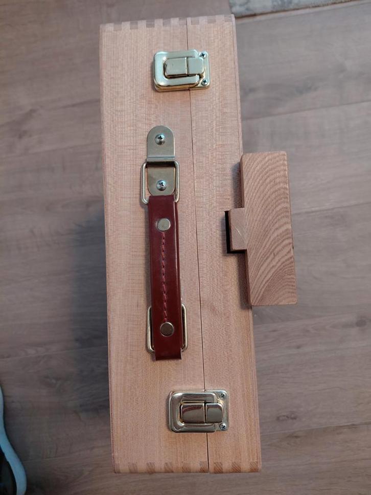 Houten Schilderskist / Veld Ezel, Hobby en Vrije tijd, Schilderen, Zo goed als nieuw, Penseel of Kwast, Ophalen of Verzenden