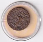 1 Cent 1943 PP in mindere kwaliteit   Gele Variant, Verzenden, Koningin Wilhelmina, 1 cent, Losse munt