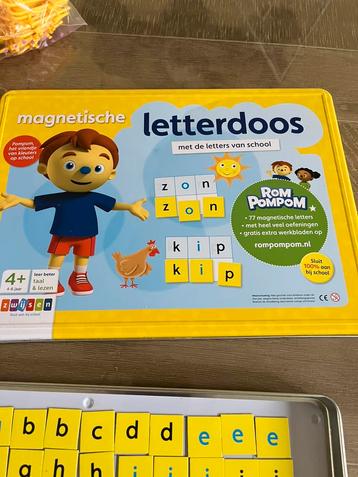 Magnetische letterdoos en rekendoos beschikbaar voor biedingen
