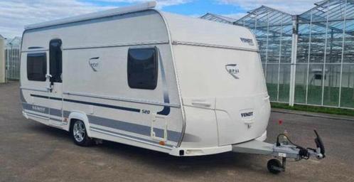 Fendt Opal 520 SFB incl mover, airco, thule luifel, tent, Caravans en Kamperen, Caravans, Particulier, tot en met 4, 1250 - 1500 kg