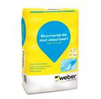 Weber.dry Stucmortel Renovatie grijs zoutabsorberend 20 kg, Ophalen, Nieuw