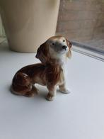 Vintage Porseleinen Teckel Spaniel Beeldje – Foreign, Verzamelen, Beelden en Beeldjes, Ophalen of Verzenden, Dier