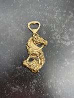 Vintage messing flessenopener paarden,zgan, Ophalen of Verzenden