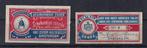 X189A) Amsterdam 2 bijzondere vignetten vooroorlogs, Ophalen of Verzenden, T/m 1940, Postfris