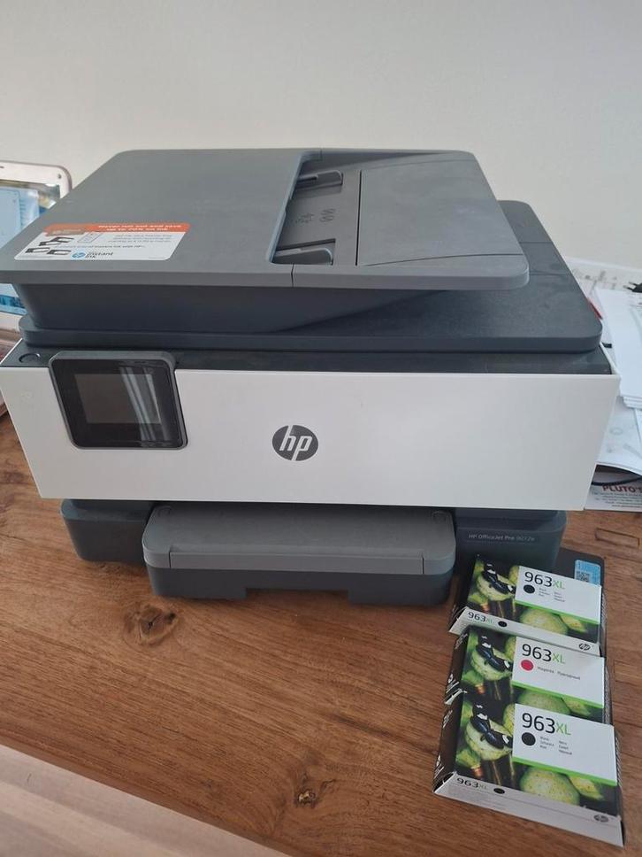 HP OfficeJet Pro 9012e All-in-One Printer, Computers en Software, Printers, Gebruikt, All-in-one, Inkjetprinter, Kleur printen