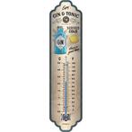 Gin en Tonic Citroen reclame thermometer van metaal deco, Info@deconoord.nl, Deco Noord, Nieuw, Ophalen of Verzenden
