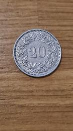Zwitserland - 20 Rappen 1956, Ophalen of Verzenden, Overige landen, Losse munt