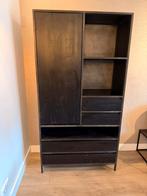 Zwarte kast Paterno als nieuw, Ophalen, Zo goed als nieuw, 150 tot 200 cm, 25 tot 50 cm
