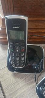2 Fysic Telefoons - Zwart - Nette Staat, Ophalen of Verzenden, Zo goed als nieuw, 2 handsets
