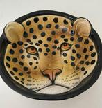 Italiaanse tijger cheetah luipaard reliëf schaal Een Parel!, Nieuw, Overige materialen, Schaal, Rond