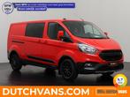 Ford Transit Custom 2.0TDCI 130PK Lang Dubbele Cabine Trail, Auto's, Gebruikt, Zwart, Leder, Lederen bekleding