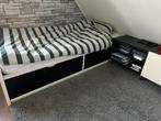 Ikea Flaxa Bed met lades en lattenbodem 90x200, Ophalen, Gebruikt, 90 cm, Eenpersoons