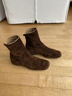 suede donkerbruine enkellaars, Ophalen, Bruin, Lage of Enkellaarzen, Gedragen