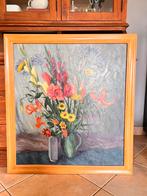 Origineel bloemenschilderij Hans van Dokkum (1958), Antiek en Kunst, Ophalen