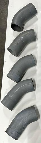 5 x zinken bocht 100 mm, 40 graden, Steen of Klei, Zwart, Ophalen of Verzenden, 15 m² of meer