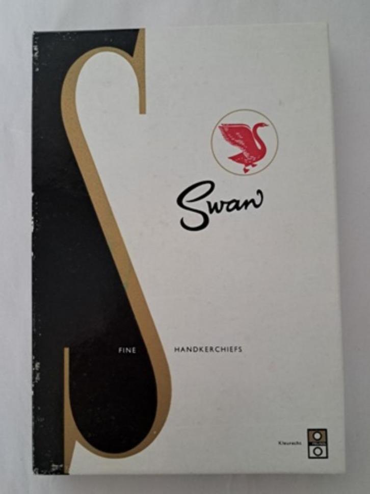 SWAN zakdoeken heren in doos nieuw brocante, Antiek en Kunst, Curiosa en Brocante, Ophalen