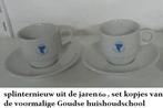 DE GOUSE HUISHOUDSCHOOL, splinternieuwe set kopje/schoteltje, Verzamelen, Ophalen of Verzenden, Nieuw, Gebruiksvoorwerp