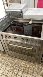 Keramisch fornuis Ariston 90 cm breed rvs, Witgoed en Apparatuur, Fornuizen, 60 cm of meer, Keramisch, Energieklasse A of zuiniger