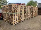 Grote partij eiken haardhout - gekloofd & droog, Tuin en Terras, Haardhout, 6 m³ of meer, Ophalen of Verzenden, Eikenhout, Blokken