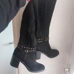 Zwarte Suède Laarzen Maat 41 - Zo Goed Als Nieuw, Hoge laarzen, Zwart, Ophalen of Verzenden, Zo goed als nieuw