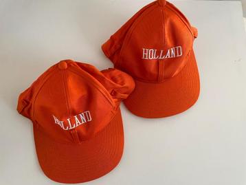 2 Oranje "Holland" Caps – Nieuw  beschikbaar voor biedingen