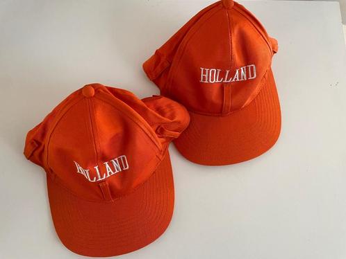 2 Oranje "Holland" Caps – Nieuw, Kleding | Heren, Hoeden en Petten, Nieuw, Pet, One size fits all, Ophalen of Verzenden