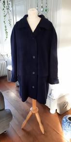 Winterjas van wol en mohair - donkerblauw, Blauw, Ophalen of Verzenden, Zo goed als nieuw, Maat 46/48 (XL) of groter