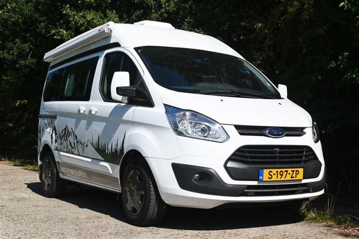 Buscamper Ford Transit custom L1H2 131PK 2017, Caravans en Kamperen, Campers, Bedrijf, tot en met 2, Buscamper of Camperbus, Ford