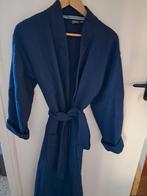 Donkerblauwe heren badjas - Wafelstructuur - Maat M, Ophalen of Verzenden