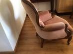 Antieke stoel oud roze, Huis en Inrichting, Fauteuils, Ophalen of Verzenden, Gebruikt, Minder dan 75 cm, 50 tot 75 cm