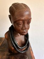 Antieke Dogon halsketting Mali in Kokos schijfjes 1900, Ophalen of Verzenden