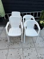 Gratis tuinstoelen 4 stuks, Tuin en Terras, Ophalen, Gebruikt, Kunststof, Stapelbaar