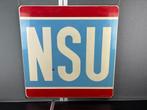 oud origineel NSU reclamebord emaillerie Koekelberg Belgie, Ophalen of Verzenden